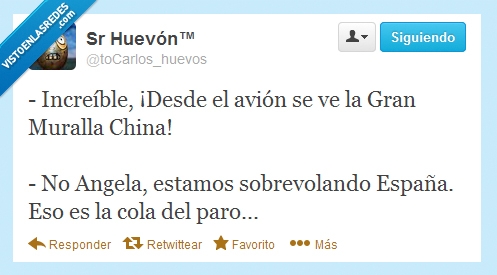 paro,cola,muralla,china,España,avión